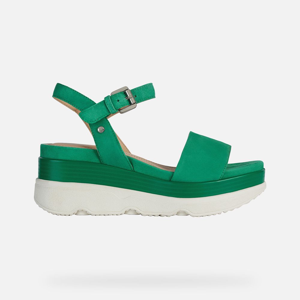 Geox Bayan Sandalet Yeşil - Gardenia - PKI-143860